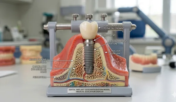 Dental implant components and process diagram