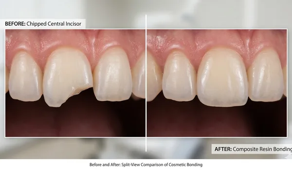 Cost comparison chart: bonding vs veneers vs crowns