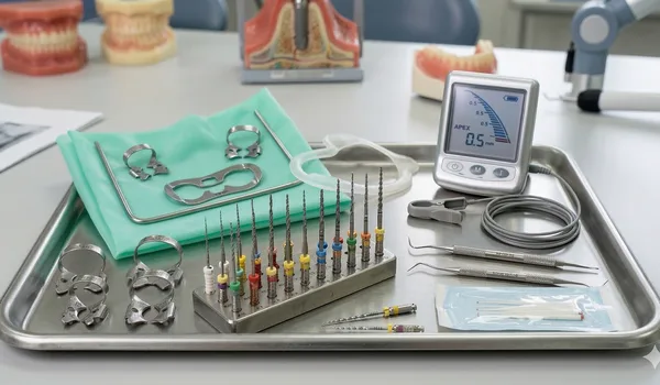 Root canal procedure steps diagram