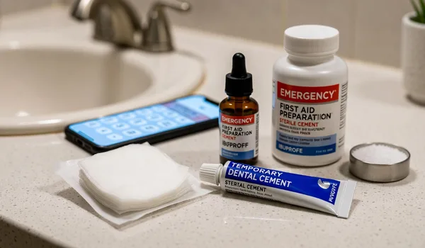 Anatomy of a tooth showing roots embedded in jawbone